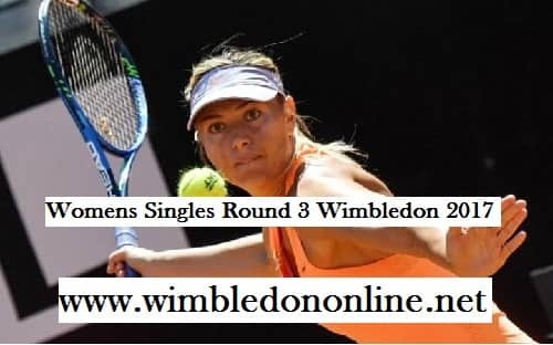 Womens Singles Round 3 Wimbledon live